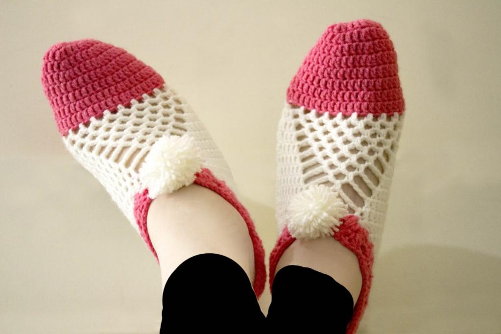 Cluster Crochet Slippers for Women-cluster-jpg