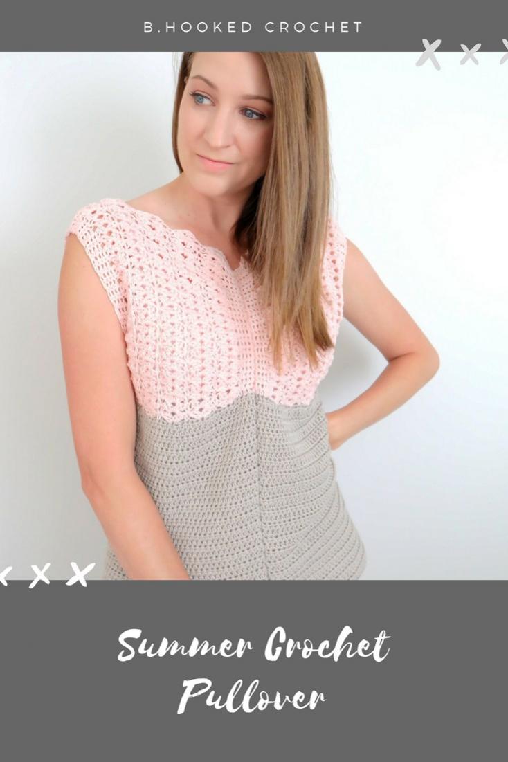Summer Crochet Pullover for Women, S-XL-summer-jpg