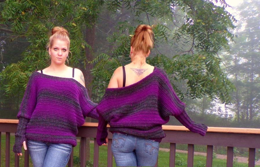 Bulky Offf the Shoulder Sweater for Women, 39&quot; wide-bulky-jpg