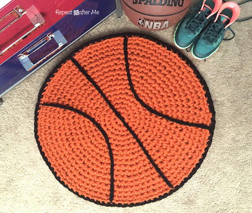 Basketball Rug Free Crochet Pattern (English)-basketball-rug-free-crochet-pattern-jpg