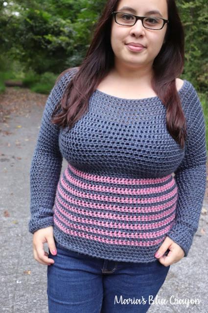 Striped Raglan Sweater for Women, XS-XL-sweater-jpg