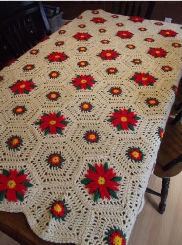 &quot;THE POWERFUL POINSETTIA&quot; available at GrannyBlankets.com-afghan-blankets-sale-3-jpg