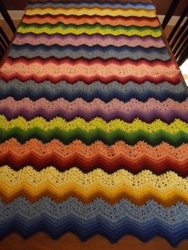&quot;COLORFULLY CASCADING&quot; available at GrannyBlankets.com-beautiful-crochet-blanket-jpg