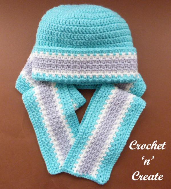 Chld's Woven Hat and Scarf 17&quot; circumference-woven-jpg
