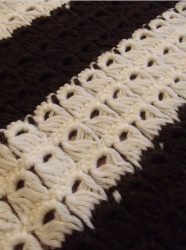 &quot;HOT FUDGE SUNDAE&quot; available at GrannyBlankets.com-vintage-afghan-crochet-jpg