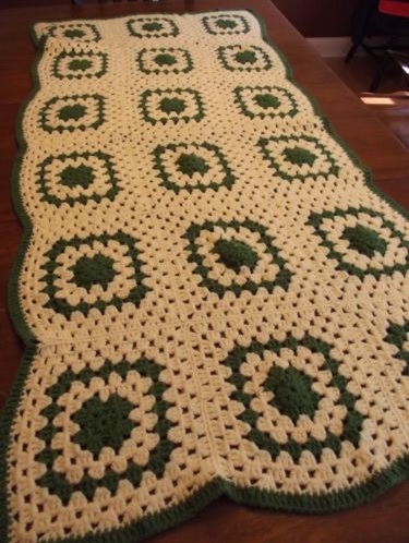 &quot;CANARY SQUARE&quot; The perfect yellow granny square afghan blanket at GrannyBlankets.com-granny-square-afghans-sale-jpg