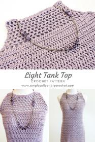 Light Crochet Tank Top for Women, 35.5 to 48.5 inch-top1-jpg