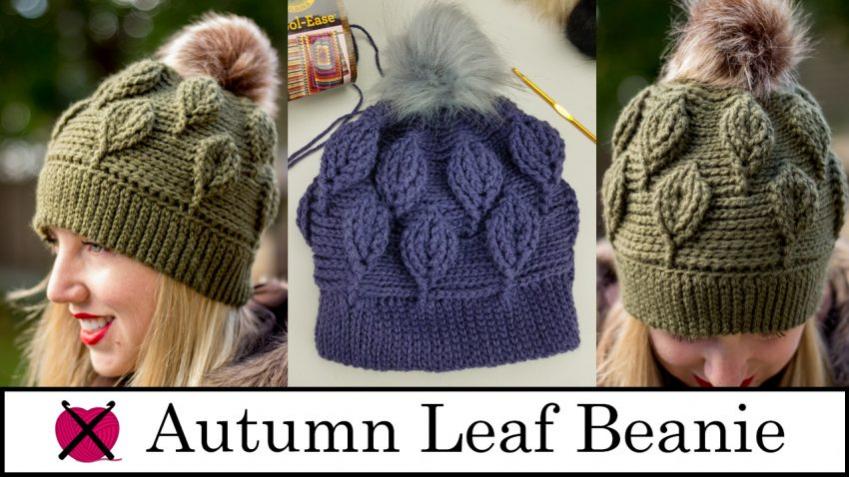 Autumn Leaf Beanie, Cowl and Headband for Women-autumn2-jpg
