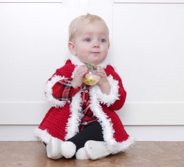 Christmas Baby Sweater, 9 mos, also adjustable-baby1-jpg