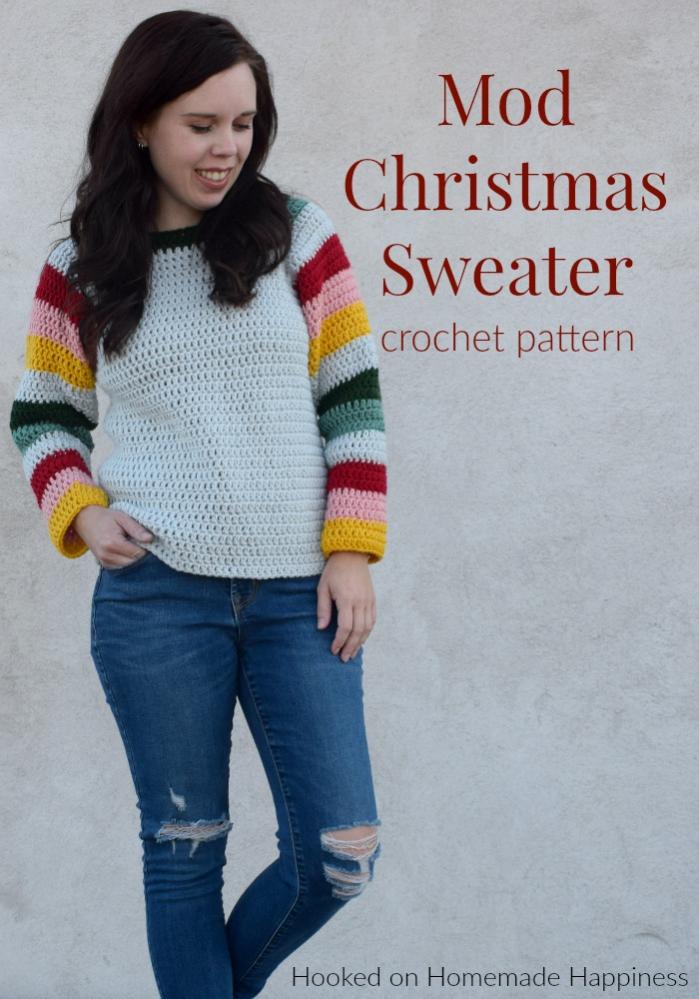 Mod Christmas Sweater for Women, S-XL-mod-jpg