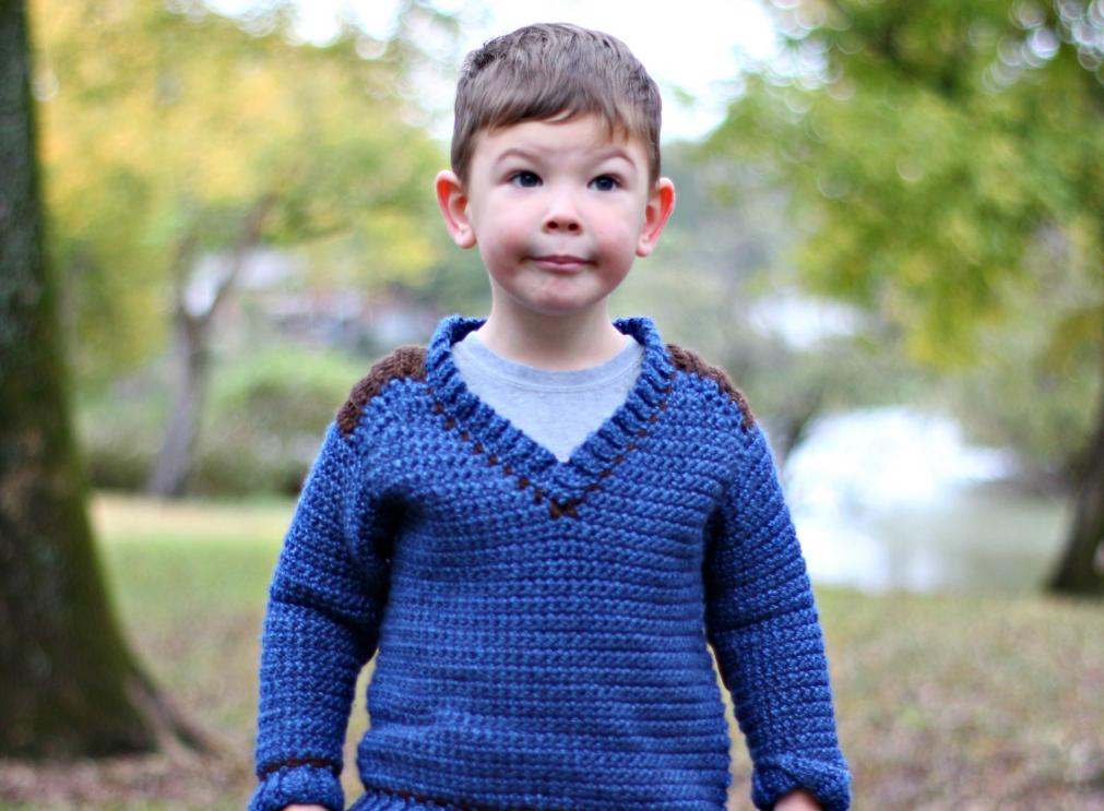Saddle Shoulder Sweater for Children, 4-12 yrs-sweater-jpg