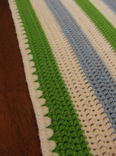 &quot;BEACH COMBER&quot;  Don't forget your flip-flops.  GrannyBlankets.com-handmade-crochet-knitted-throw-jpg