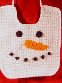Snowman Baby Bib Free Crochet Pattern (English)-snowman-baby-bib-free-crochet-pattern-jpg