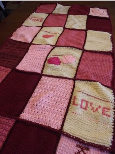 &quot;KATHY&quot;  Hearts, hope, love....  GrannyBlankets.com-kathy-afghan-blanket-jpg