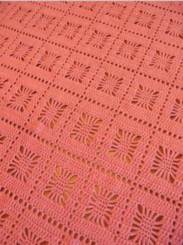 &quot;THE PINK LADY&quot;  A nice pink granny square afghan.  GrannyBlankets.com-pink-valentine-afghan-throw-blanket-jpg