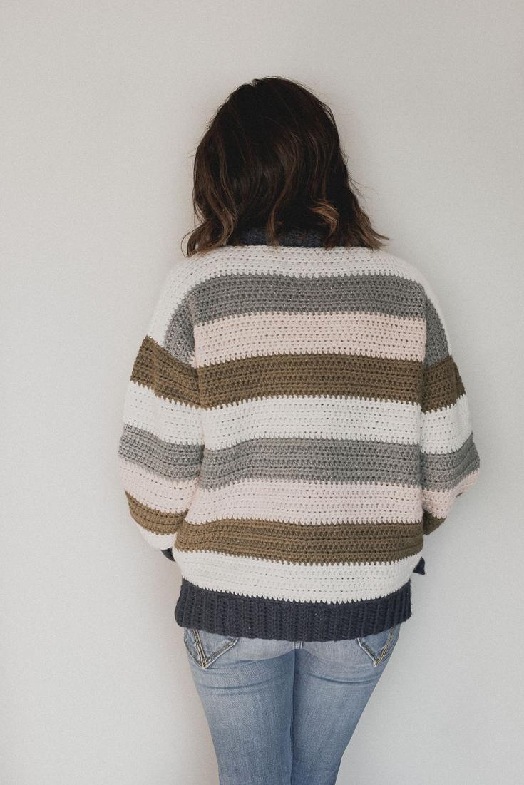 Retro Stripes Sweater for Women, S-2XL-sweater3-jpg