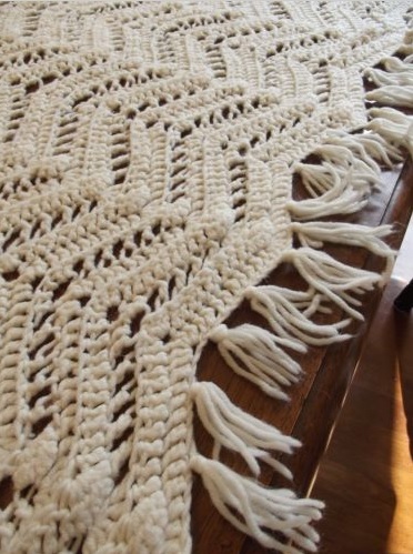 &quot;FLUFFY FROST&quot;  A nice white handmade crochet.  GrannyBlankets.com-white-throw-blankets-sale-jpg