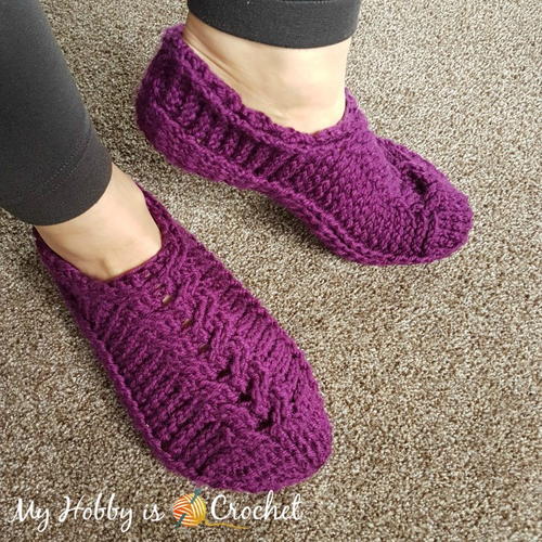 Chic Cable Slippers Free Crochet Pattern (English)-chic-cable-slippers-free-crochet-pattern-jpg