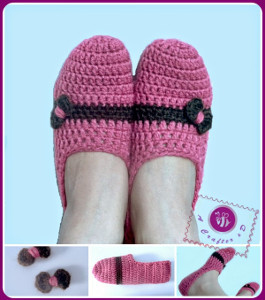 Cute Bow Slippers Free Crochet Pattern (English)-cute-bow-slippers-free-crochet-pattern-jpg