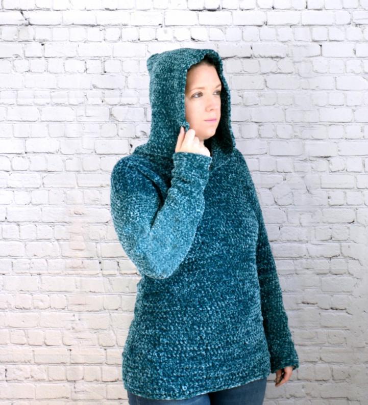Velvet Hooded Pullover for Women, XS-XL-velvet1-jpg