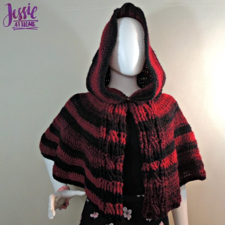 Hooded Cabled Cape for Women-cape1-jpg