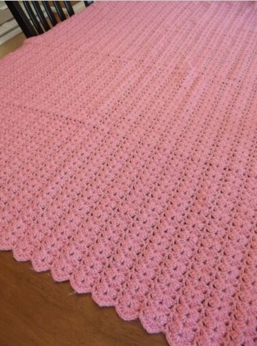 &quot;PASSION 4 PINK&quot;  If you love pink...check this out at GrannyBlankets.com-pink-handmade-afghan-blanket-jpg