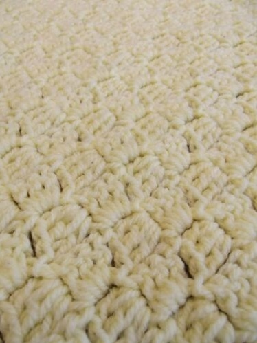 &quot;LIGHT N' FLUFFY&quot; Yellow surrounded by white.  GrannyBlankets.com-afghan-handmade-blankets-jpg
