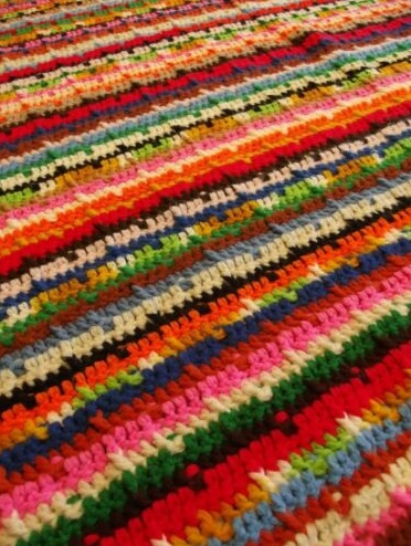 &quot;NEW MEXICO&quot;  A southwest themed handmade afghan blanket.  GrannyBlankets.com-southwest-handmade-blanket-jpg