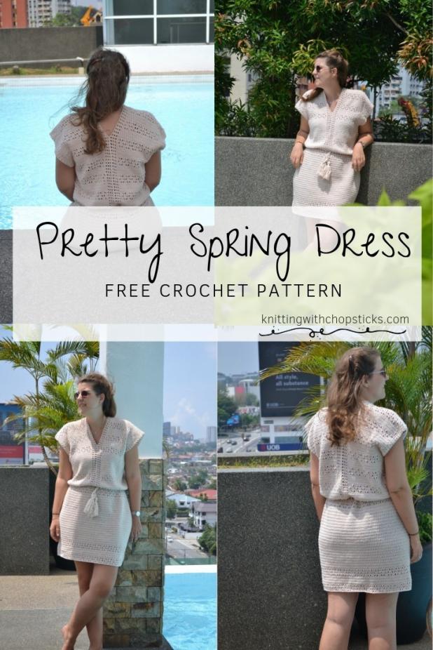 Pretty Spring Dress for Women, Size adjustable-dress-jpg