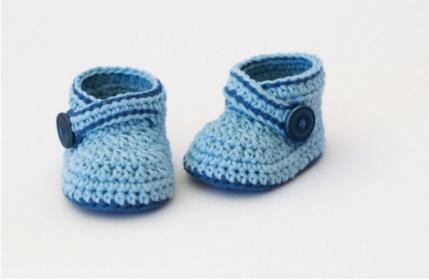 Blue Baby Booties Free Crochet Pattern (English)-blue-baby-booties-free-crochet-pattern-jpg