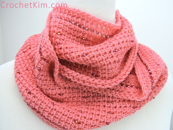 Pink Fantasy Infinity Scarf for Women-scarf2-jpg
