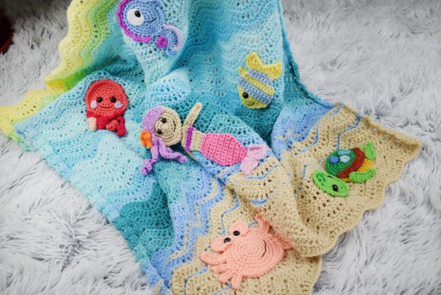 Undersea Baby Blanket (more appliques)-blanket-jpg