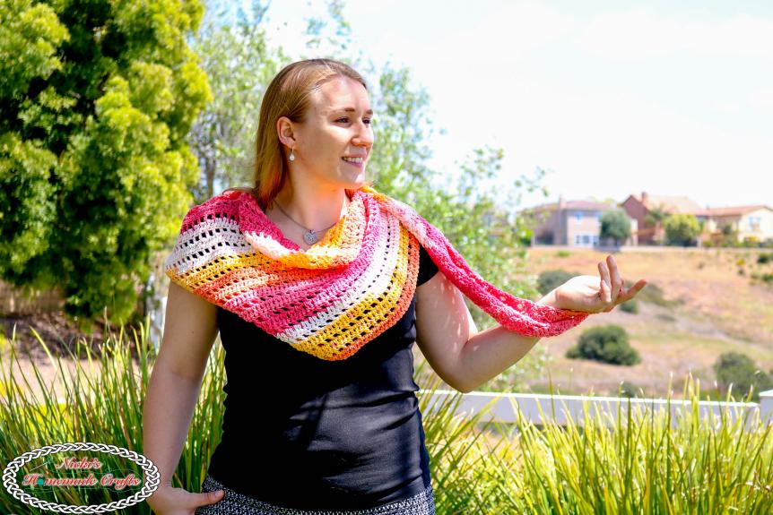Sunset Boomerang Scarf for Women-scarf-jpg