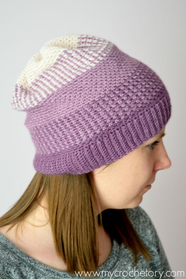 Ombre Moss Stitch Beanie and Cowl for Women-ombre-jpg
