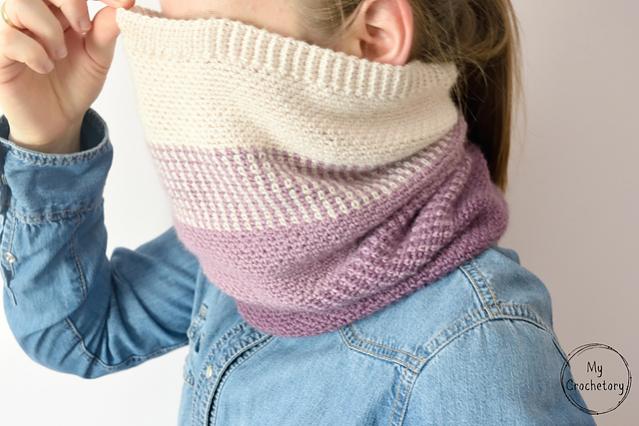 Ombre Moss Stitch Beanie and Cowl for Women-ombre1-jpg
