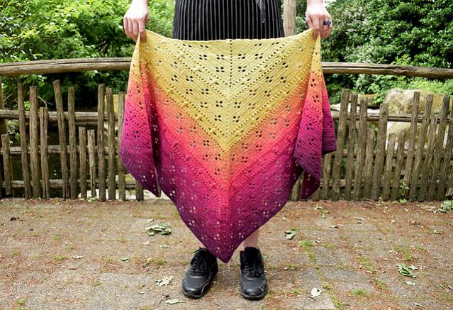 Plum Trees and Bees Shawl for Women-shawl-jpg