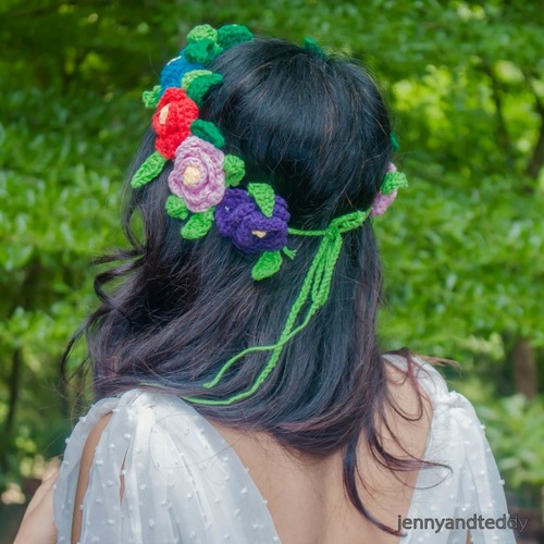 Colorful Flowers Crown Free Crochet Pattern (English)-colorful-flowers-crown-free-crochet-pattern-jpg