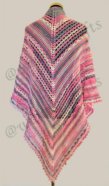 Pink Magnolia Shawl for Women-shawl1-jpg