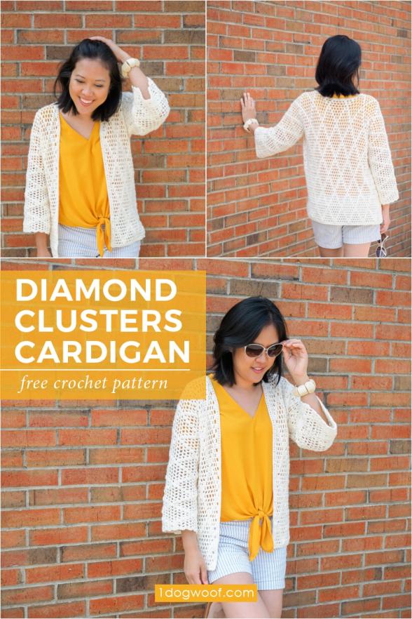 Diamond Clusters Cardigan for Women, XS-3XL-diamond2-jpg
