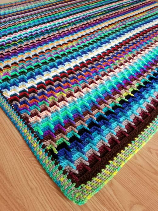 Scrap Yarn Stash-Buster Blanket-yarn-jpg