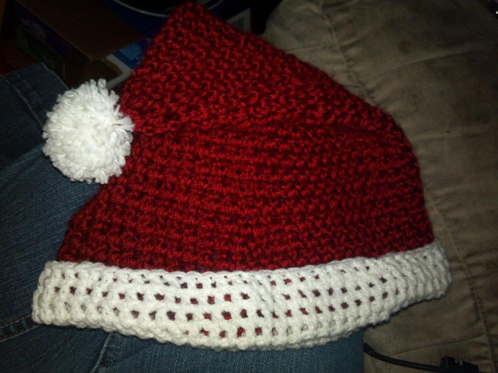 I have only been crocheting for almost 2 months!!-santa-hat-jpg