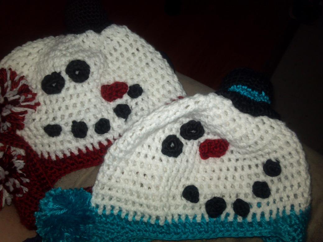 I have only been crocheting for almost 2 months!!-snowman-hat-jpg