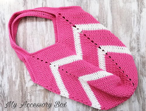 Chevron Hand Bag Free Crochet Pattern (English)-chevron-hand-bag-free-crochet-pattern-jpg