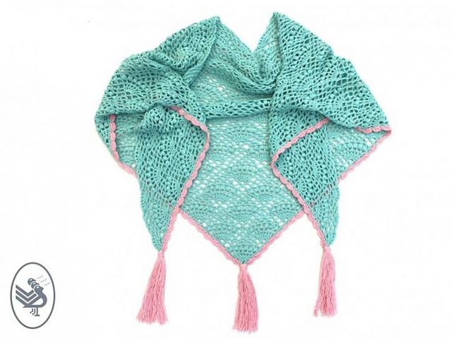 Triangle Fan Shawl for Women-shawl2-jpg