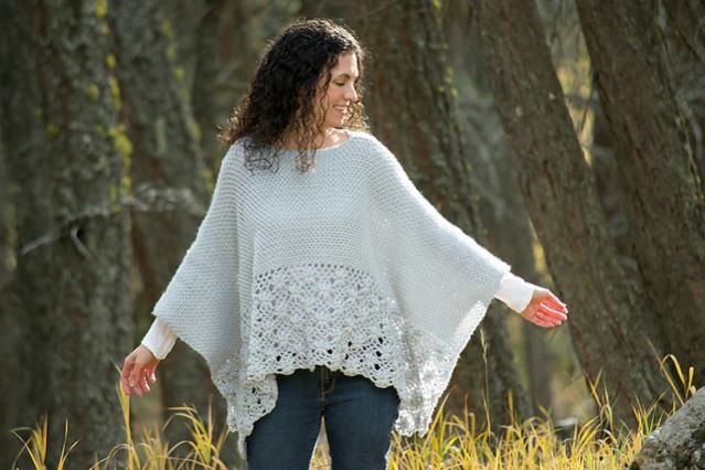 Frosted Petals Poncho for Women, S-5X-poncho2-jpg