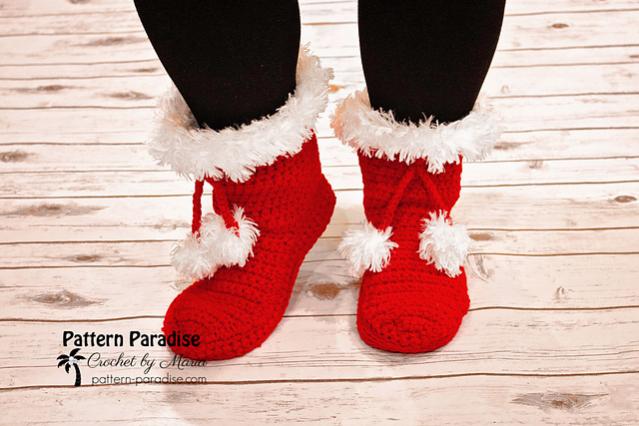 Santa Slippers for Women, 4-12, Men 6-16-slippers1-jpg