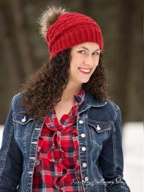 Cranberry Twist Hat and Scarf for Women-hat1-jpg