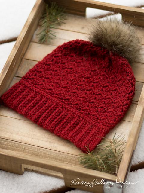 Cranberry Twist Hat and Scarf for Women-hat2-jpg