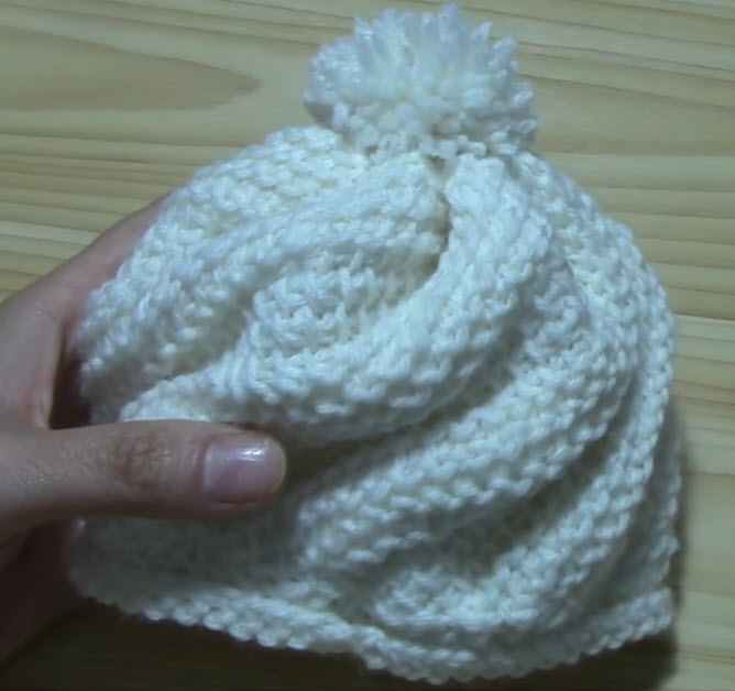Where to insert hook-tunisian-crochet-hat-kids-jpg