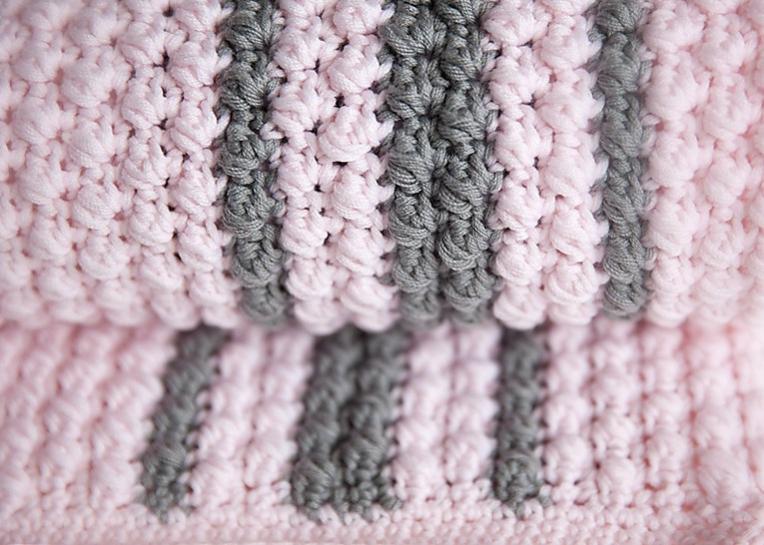Bobbles and Stripes Baby Blanket-baby1-jpg